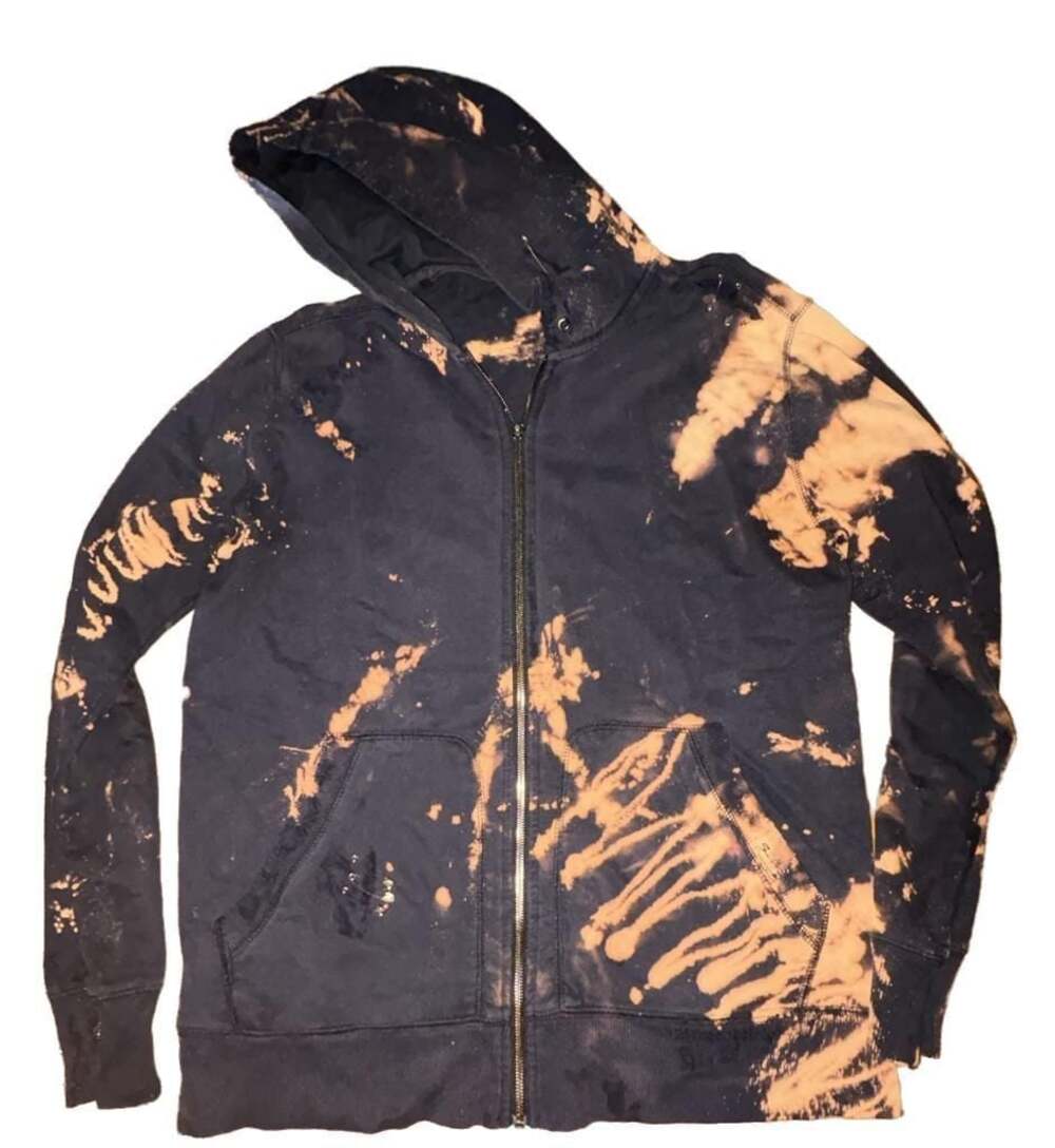 Kanan Custom Bleached and Thrashed Full Zip Hoodie- Size M